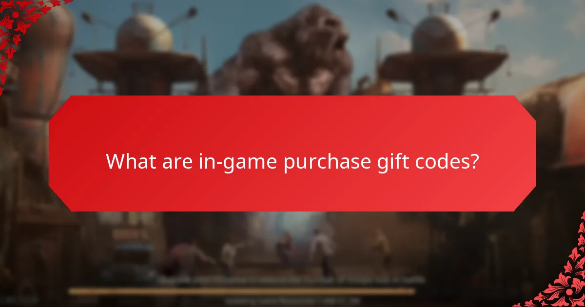 How can I redeem in-game purchase gift codes?