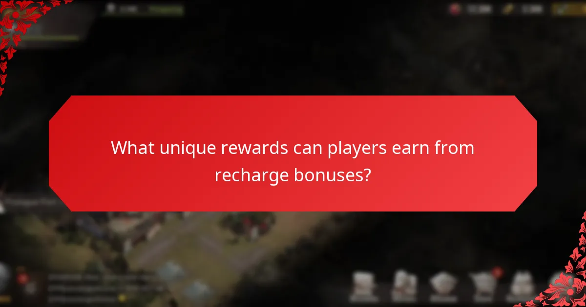 What are the terms and conditions associated with recharge bonuses?