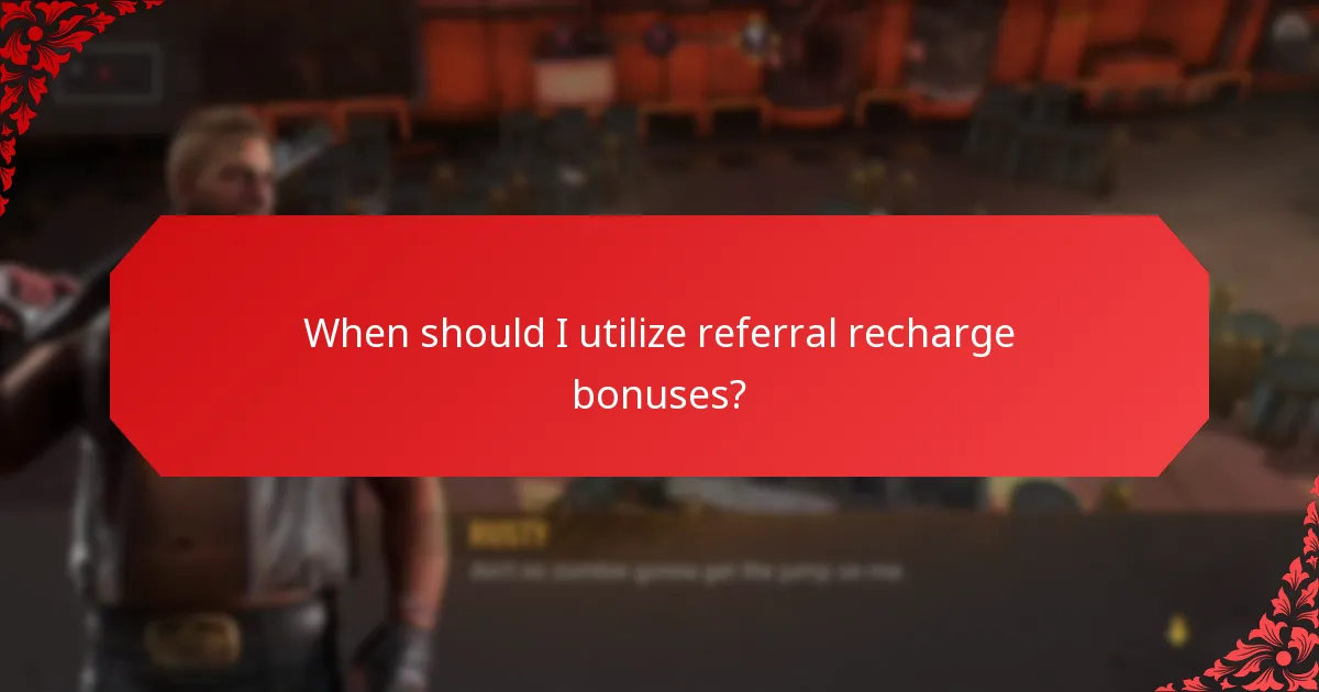Where can I find referral recharge bonuses?